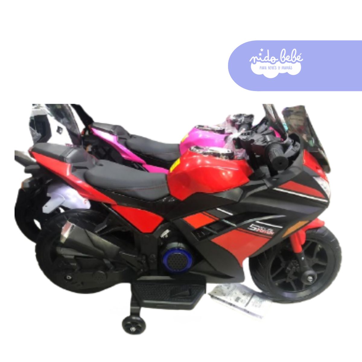 GENERICO - MOTO NINJA ROJO NEGRO