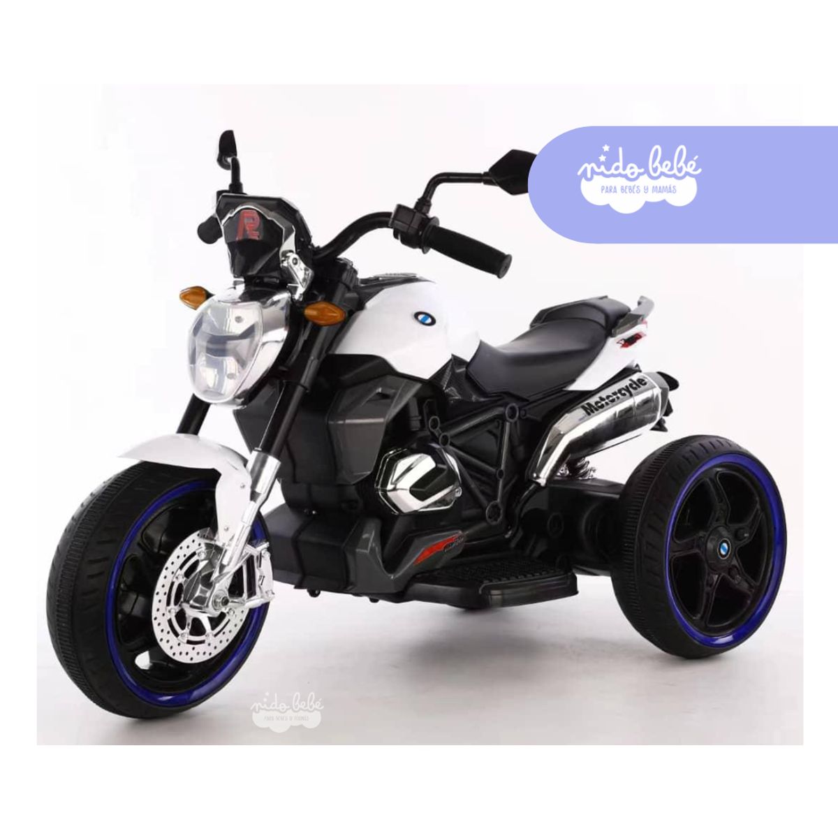 GENERICO - MOTO A BATERIA PEQUEÑA BLANCO