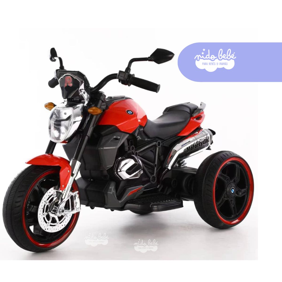 GENERICO - MOTO A BATERIA PEQUEÑAROJO