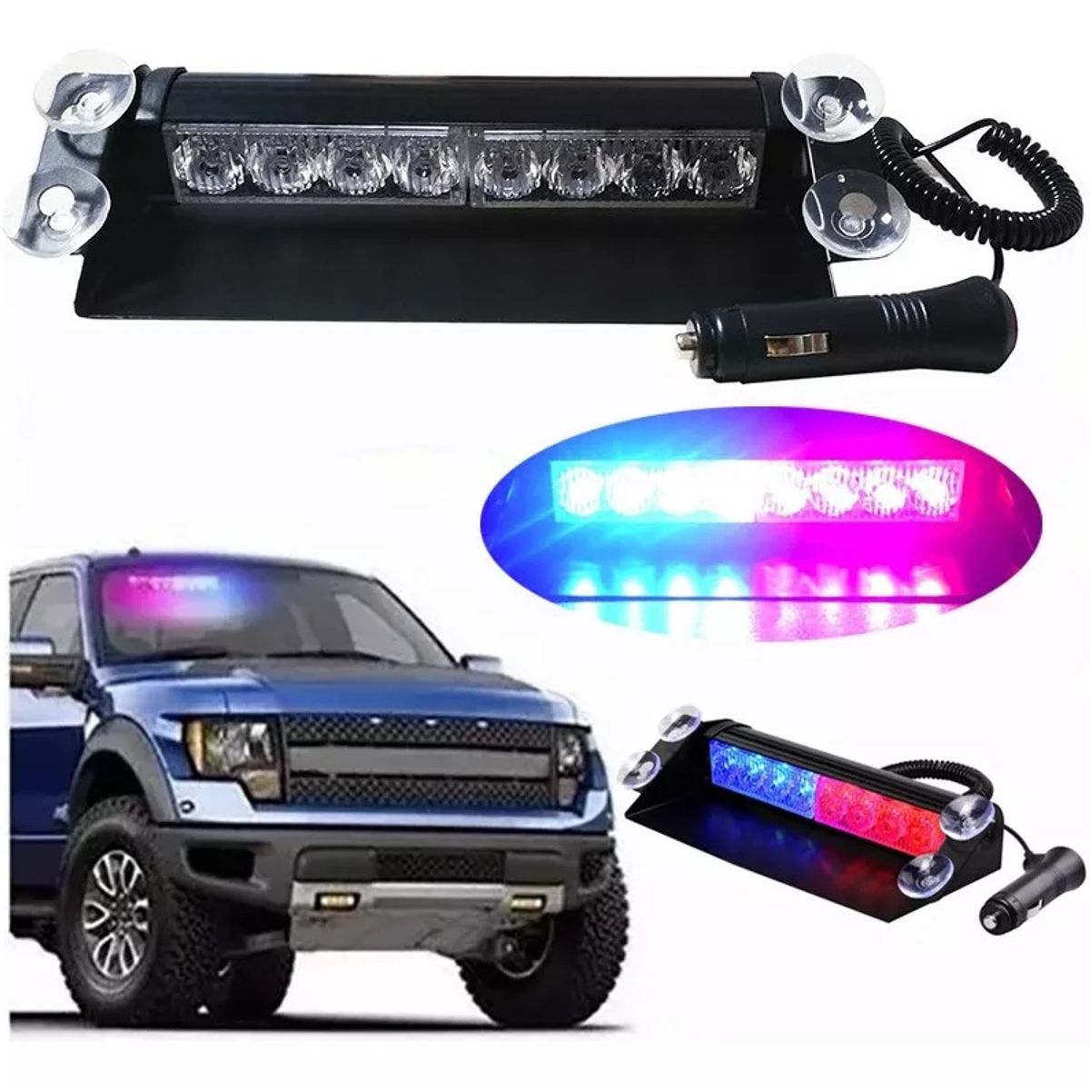 GENERICO - Estrobo Chase Barra Focos Led Estrobos Parabrisas Para Auto