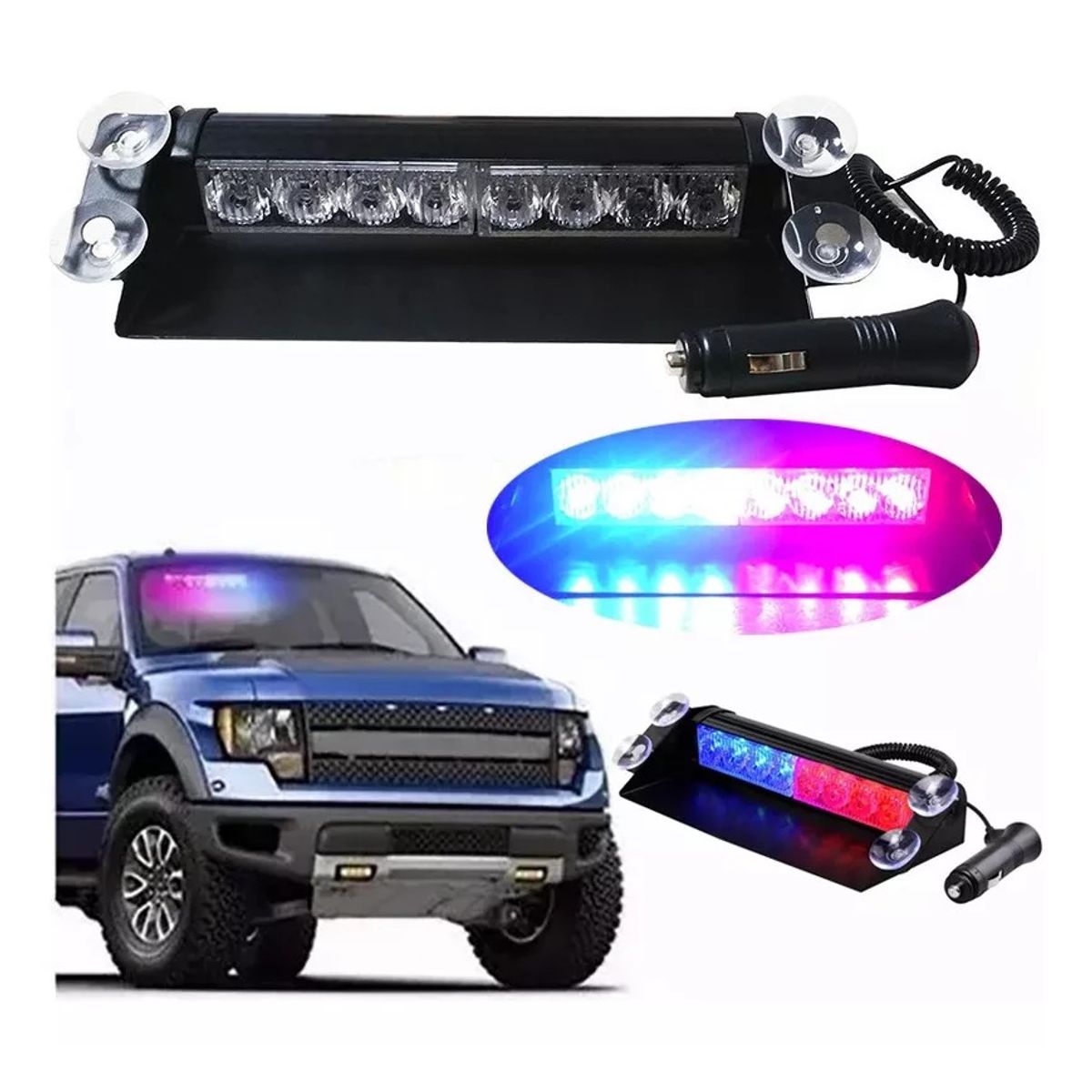 GENERICO - Estrobo Chase Barra Focos Led Estrobos Parabrisas Para Auto