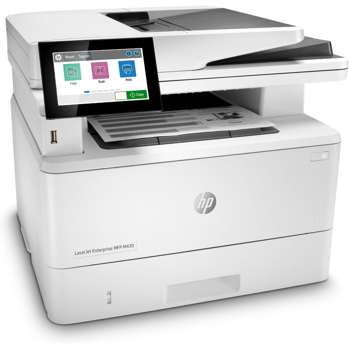 HP - Impresora multifunción HP LaserJet Enterprise M430f