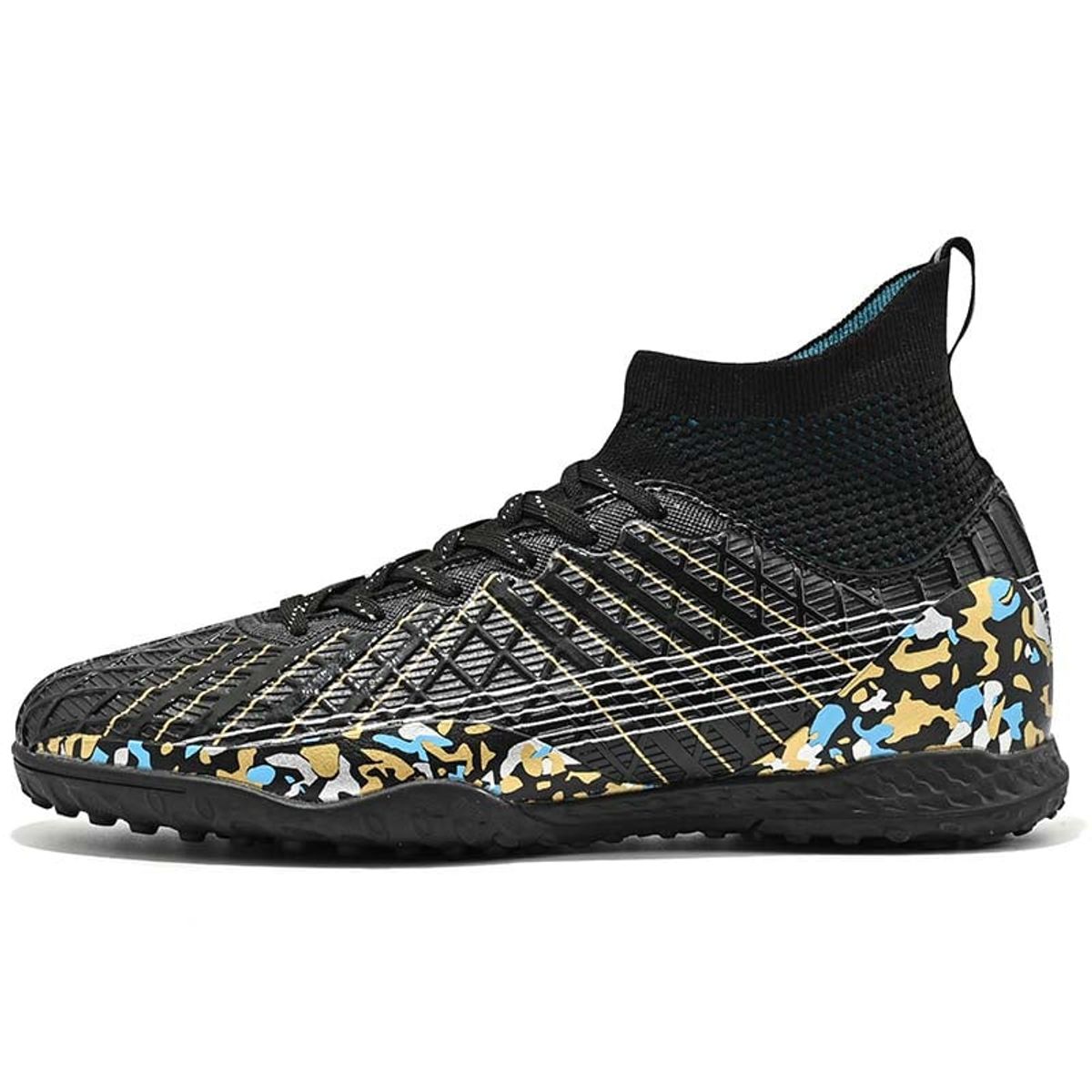 SHANDIAN - Zapatillas de Fútbol Hombre TF zapatos hombre Negro