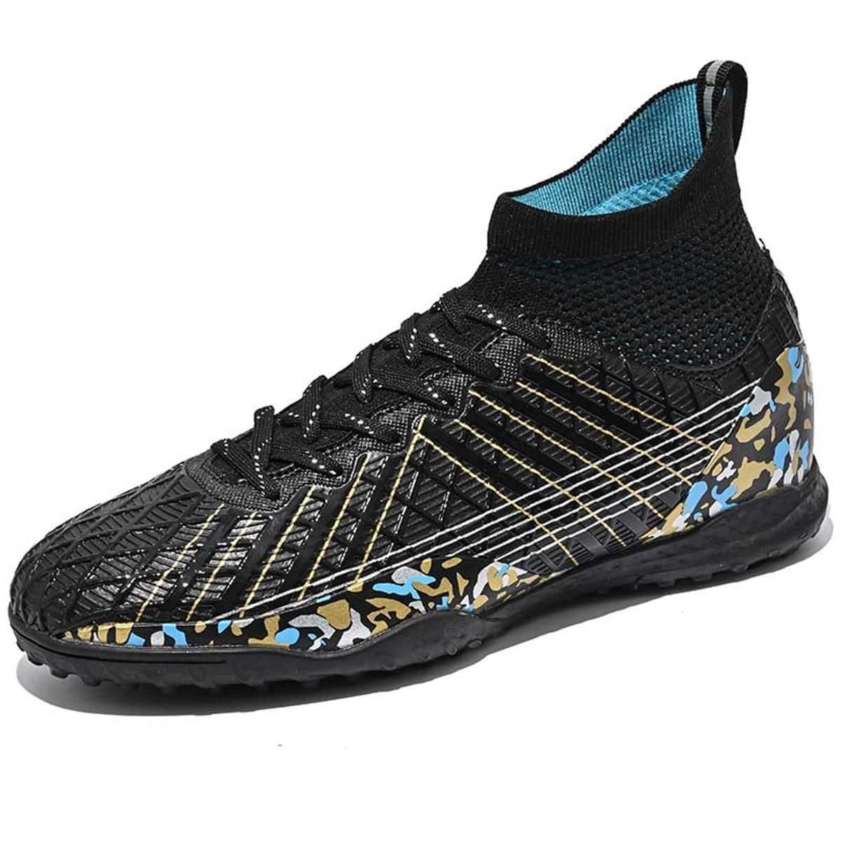 SHANDIAN - Zapatillas de Fútbol Hombre TF zapatos hombre Negro