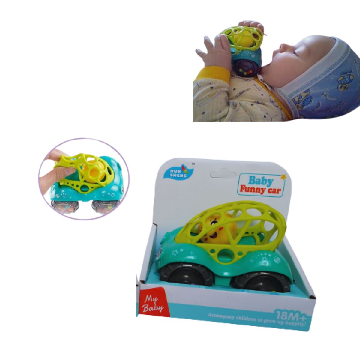 GENERICO - SONAJA MORDEDOR CARRITO VERDE AGUA