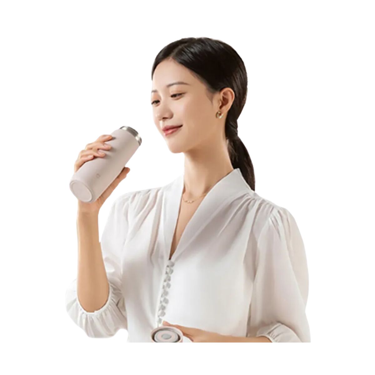 XIAOMI - Termo Portátil Xiaomi Mijia Thermos Pocket Version Rosado de 350 mL