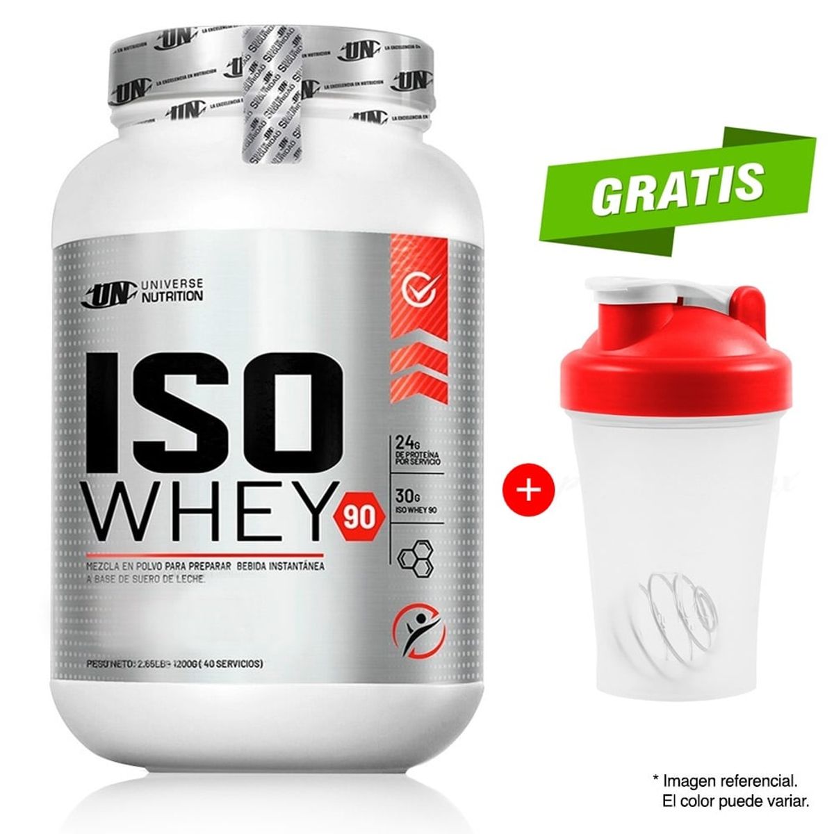 UNIVERSE NUTRITION - ISO WHEY 90 DE 1.1 KG UNIVERSE NUTRITION VAINILLA + SHAKER