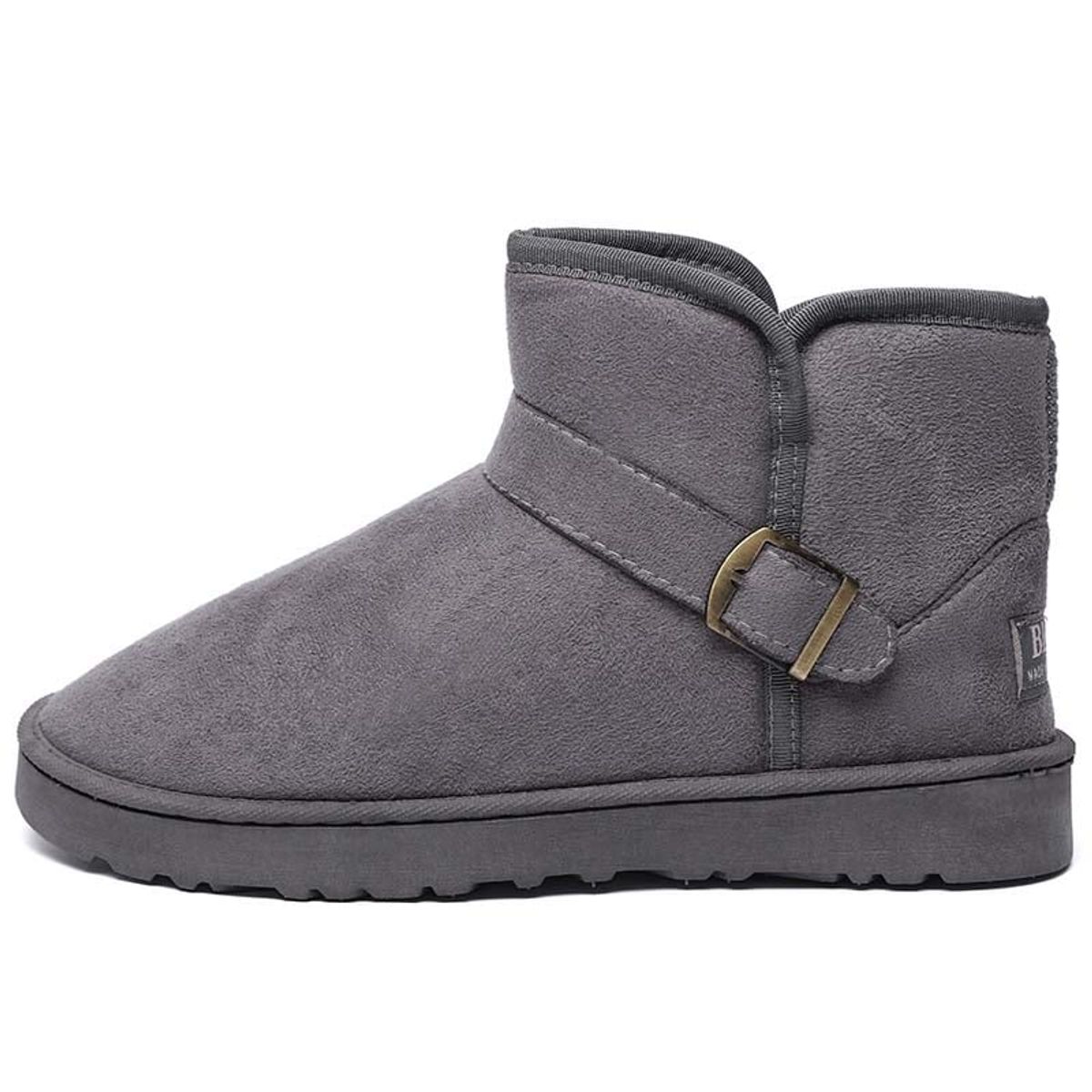 SHANDIAN - Botas mujer con chiporro Invierno Negro