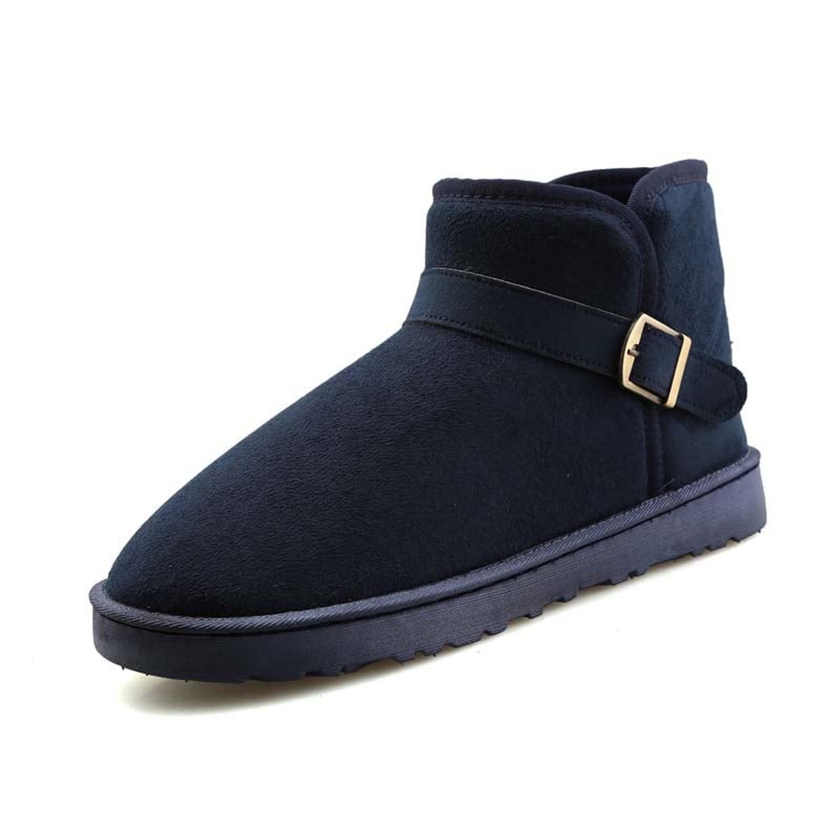 SHANDIAN - Botas mujer con chiporro Invierno Negro