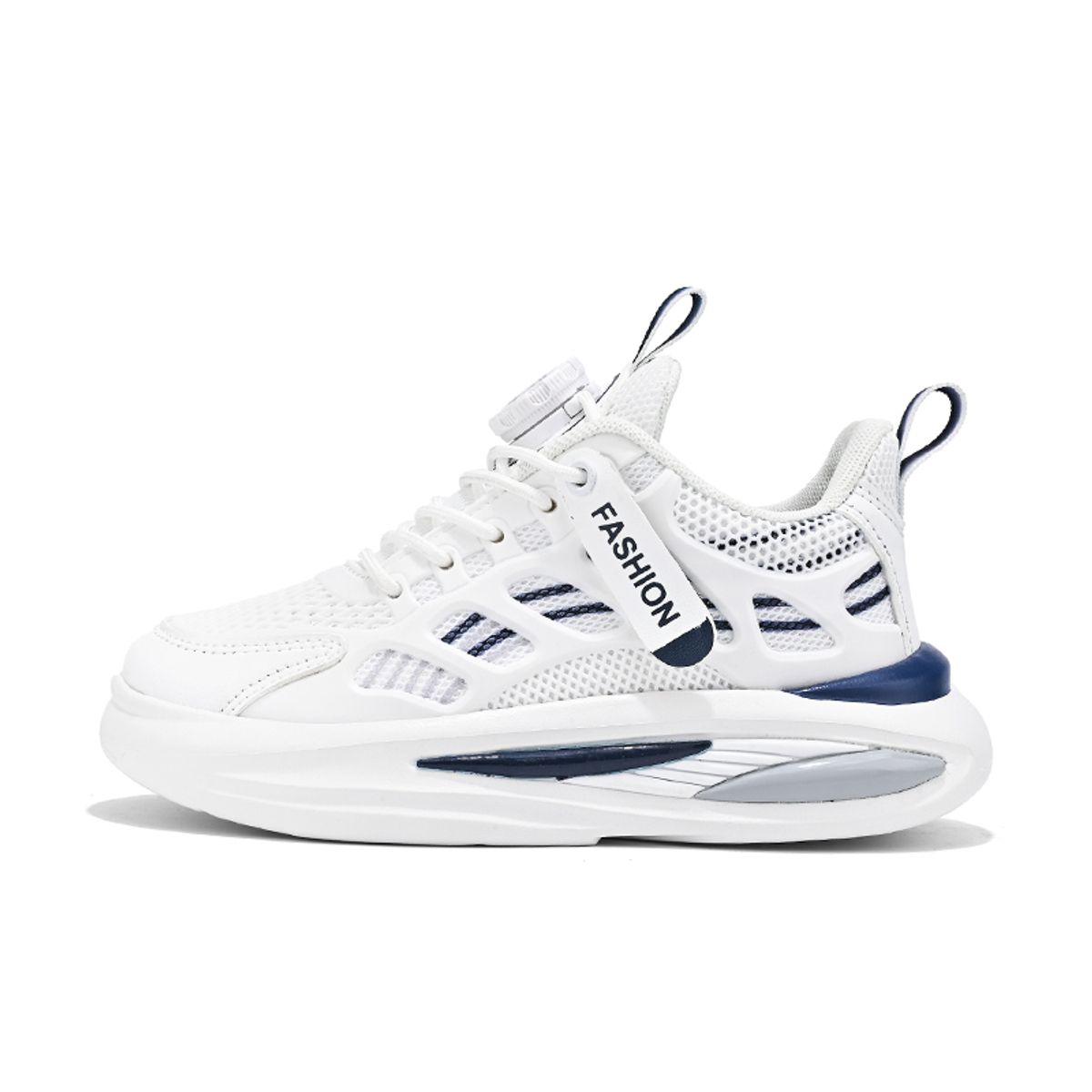 SHANDIAN - Zapatillas Running Plataforma Hombre Blanco-