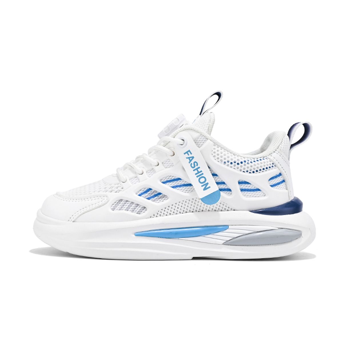 SHANDIAN - Zapatillas Running Plataforma Hombre Blanco-