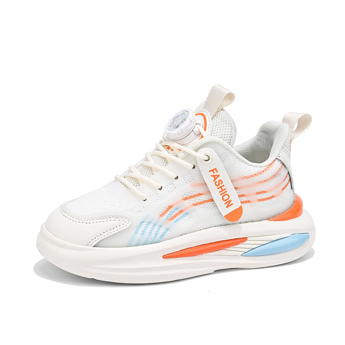 SHANDIAN - Zapatillas Running Plataforma Hombre Blanco-