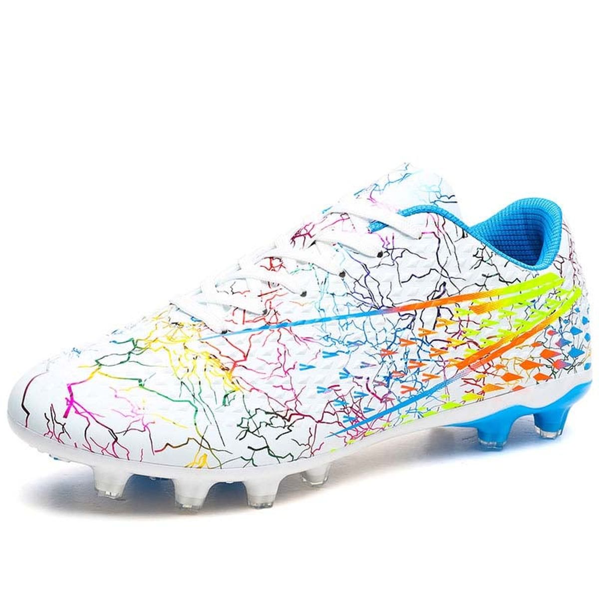 SHANDIAN - Zapatillas de Fútbol Hombre FG zapatos hombre Blanco