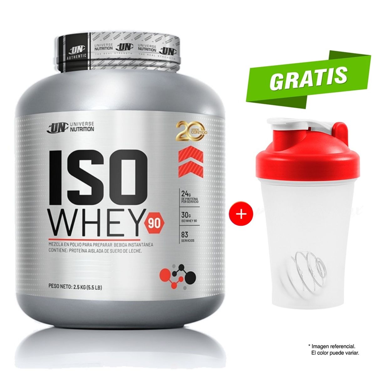 UNIVERSE NUTRITION - Proteína Universe Nutrition Iso Whey 90 2.5 Kg Vainilla