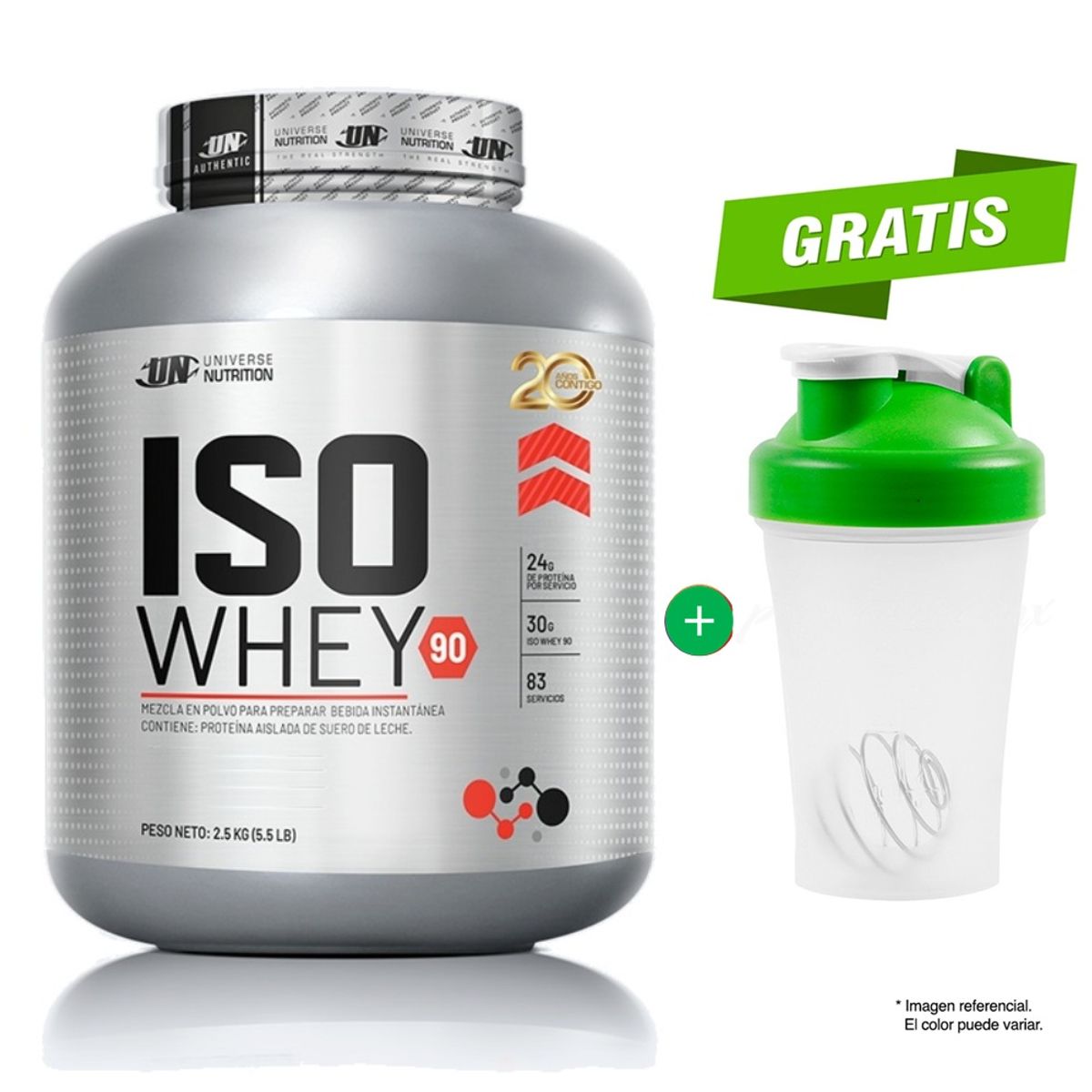 UNIVERSE NUTRITION - ISO WHEY 90 2.5 KG UNIVERSE NUTRITION VAINILLA