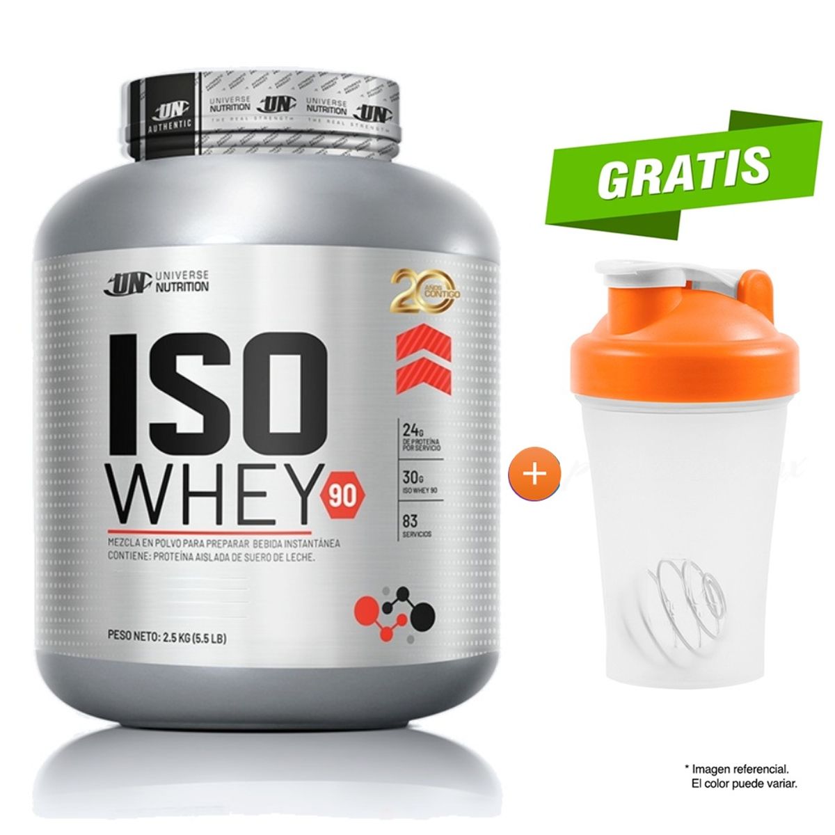 UNIVERSE NUTRITION - ISO WHEY 90 2500gr - UN PROTEÍNA ISOLATADA VAINILLA