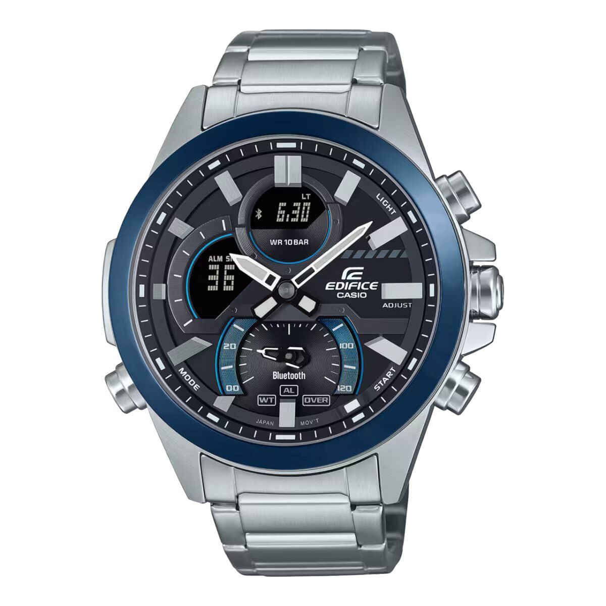 EDIFICE - Reloj Casio Edifice Acero Platea ECB-30DB-1A-DF EDF-12_.