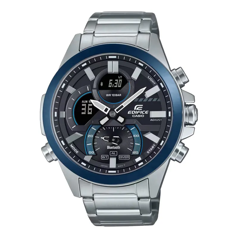 EDIFICE - Reloj Casio Edifice Acero Platea ECB-30DB-1A-DF EDF-12_.