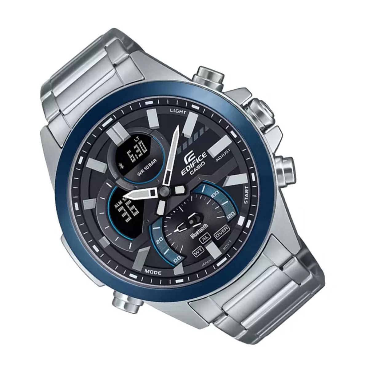 EDIFICE - Reloj Casio Edifice Acero Platea ECB-30DB-1A-DF EDF-12_.