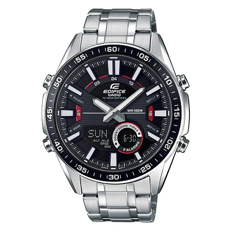 EDIFICE - Reloj Casio Edifice Acero Plata EFV-C100D-1AV EDF-14_.