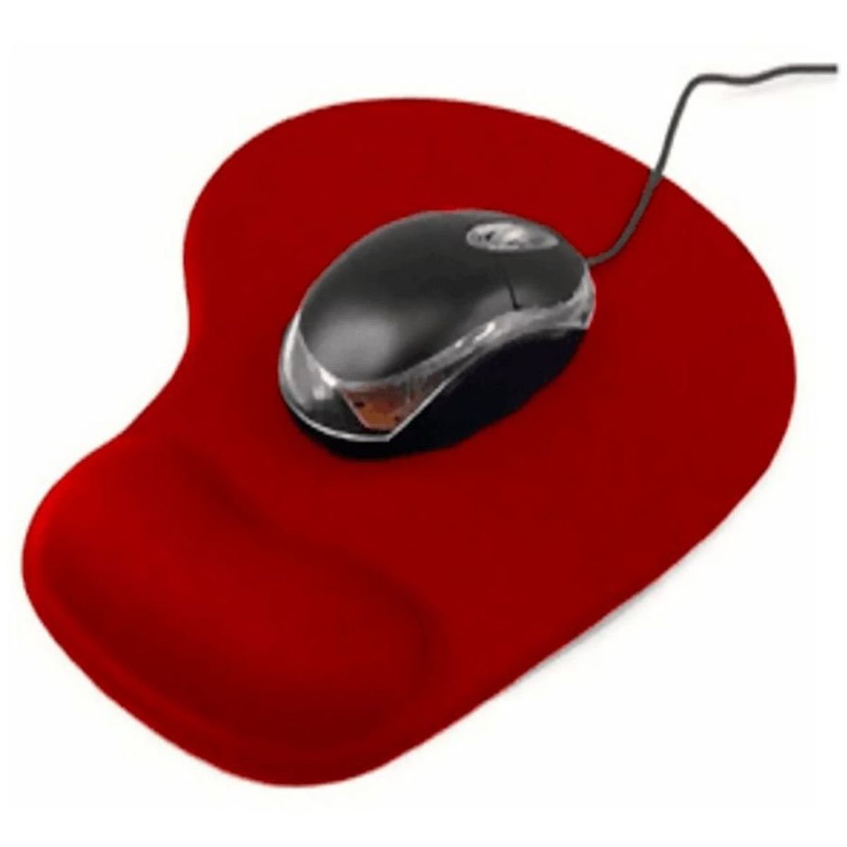 GENERICO - Pad Mouse ergonómico con Gel Rojo
