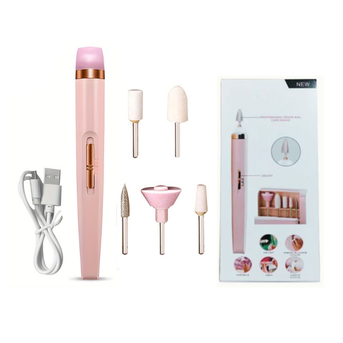 OEM - Lima Portátil Recargable para Uñas