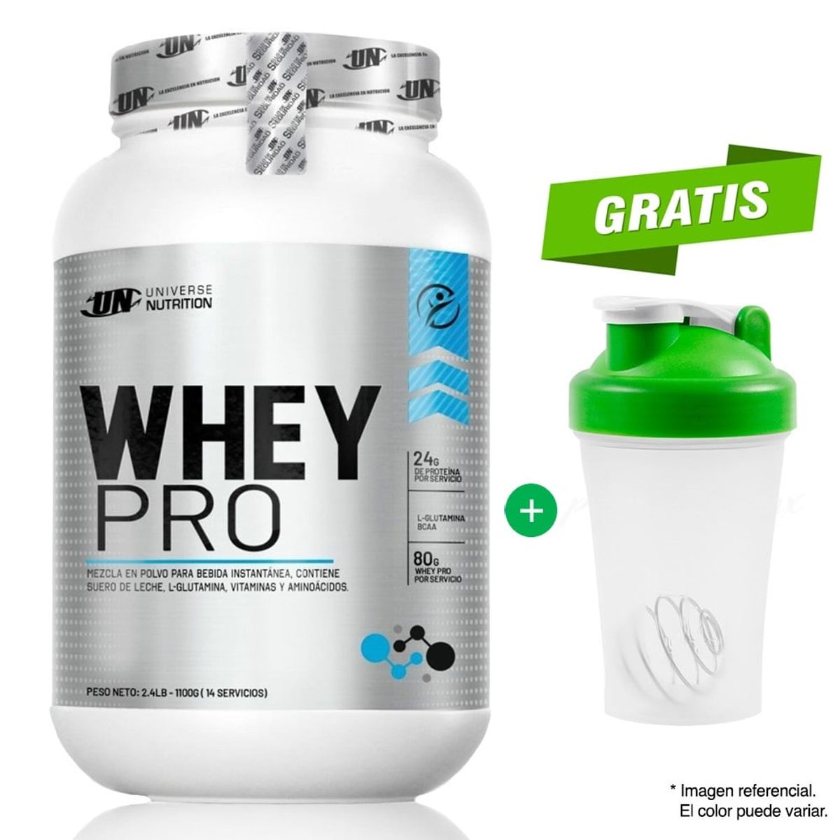 UNIVERSE NUTRITION - SUERO DE LECHE WHEY PRO 1.1 KG PROTEÍNA UN VAINILLA