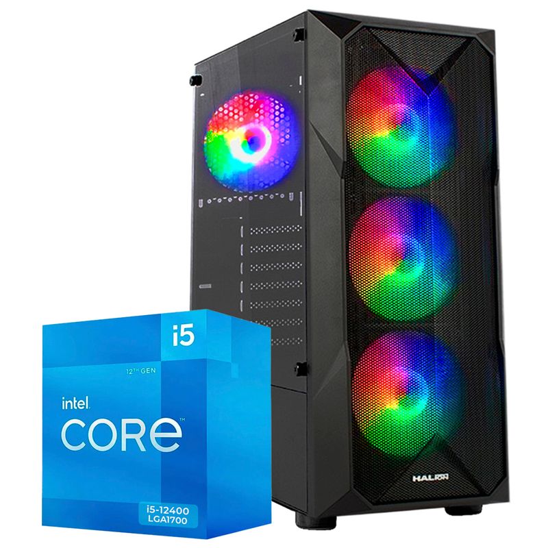 INTEL - COMPUTADORA PC GAMER INTEL CORE I5 12400 RAM 16GB SSD 500GB RTX 3050 8GB