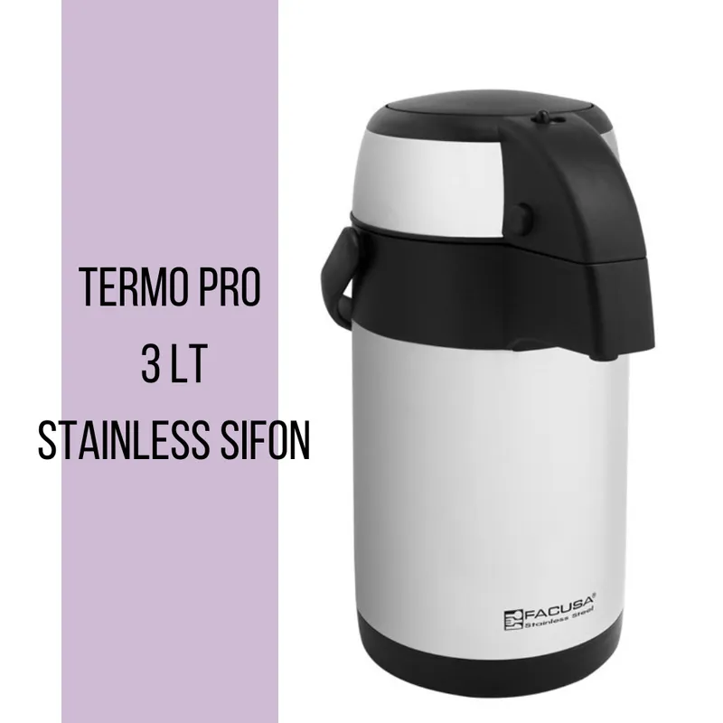 FACUSA - Termo Facusa de Acero Inoxidable 3 Lt -  STAINLESS SIFON