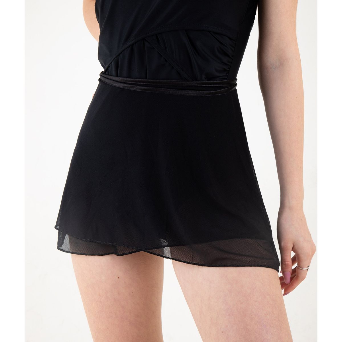 KINETIX - Falda Envolvente Corta Kinetix Tul Negro Mujer Adulto