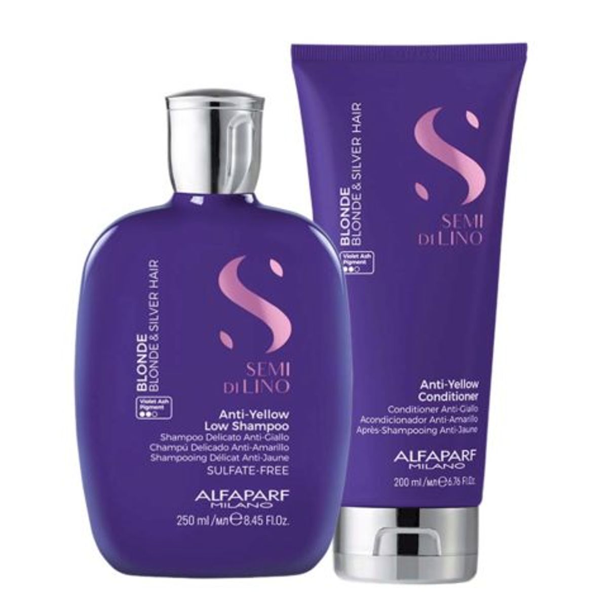 ALFAPARF MILANO - ALFAPARF  Blonde Anti Yellow Dúo Shampoo 250 ml + Conditioner 200 ml