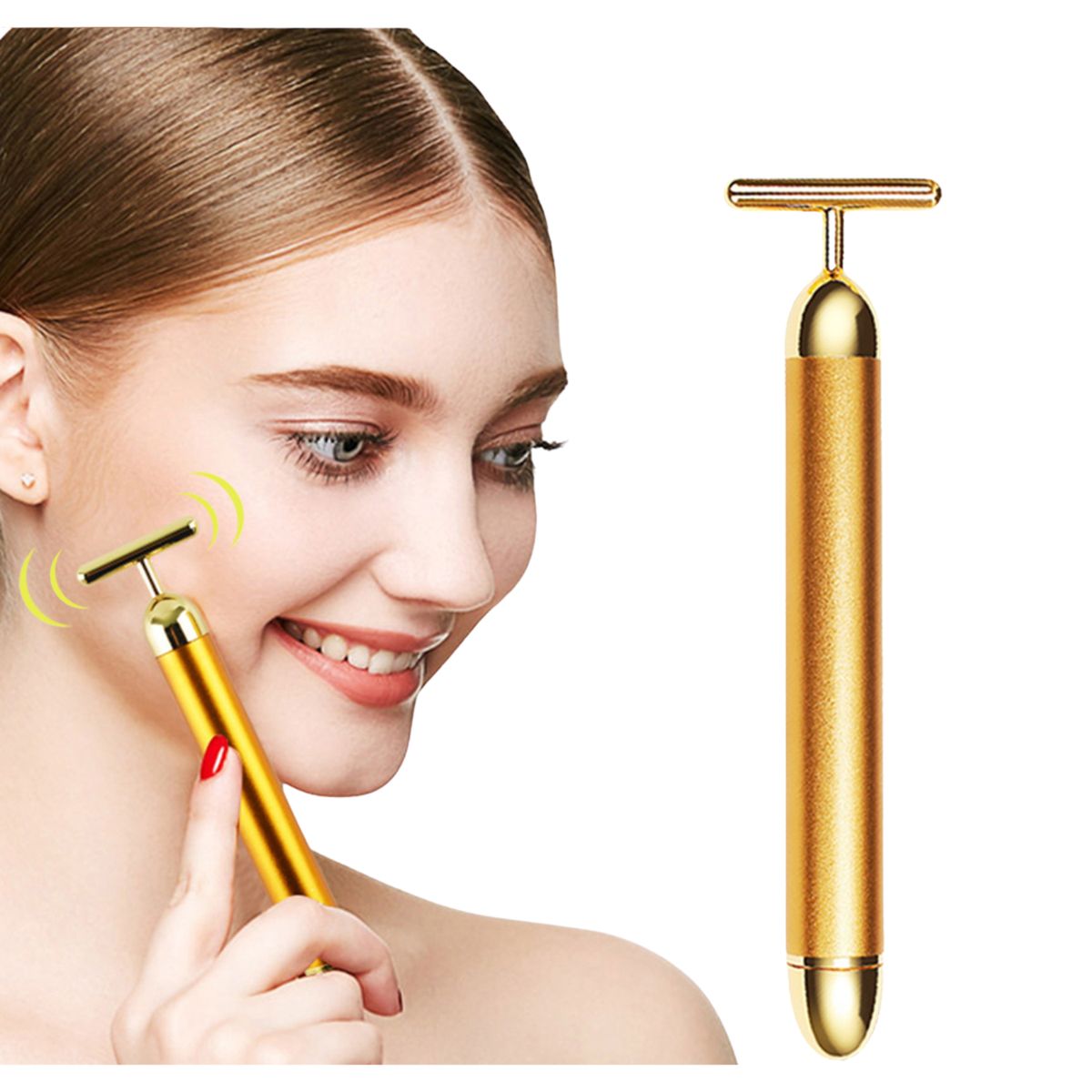 OEM - Rodillo Masajeador Facial en Forma de T