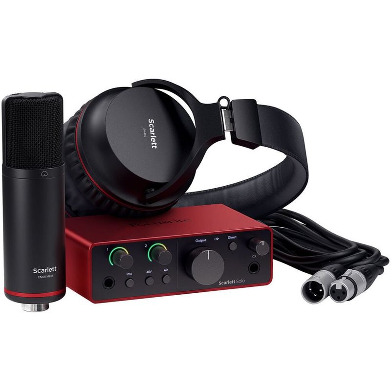 FOCUSRITE - kit Audio Profesional Scarlett Solo Studio 4ta Gen