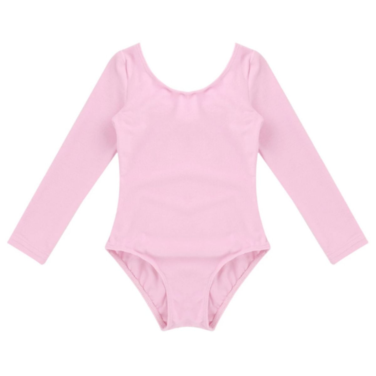 GENERICO - CONJUNTO TRAJE DE BALLET CON FALDA ENVOLVENTE MANGA LARGA-  ROSADO