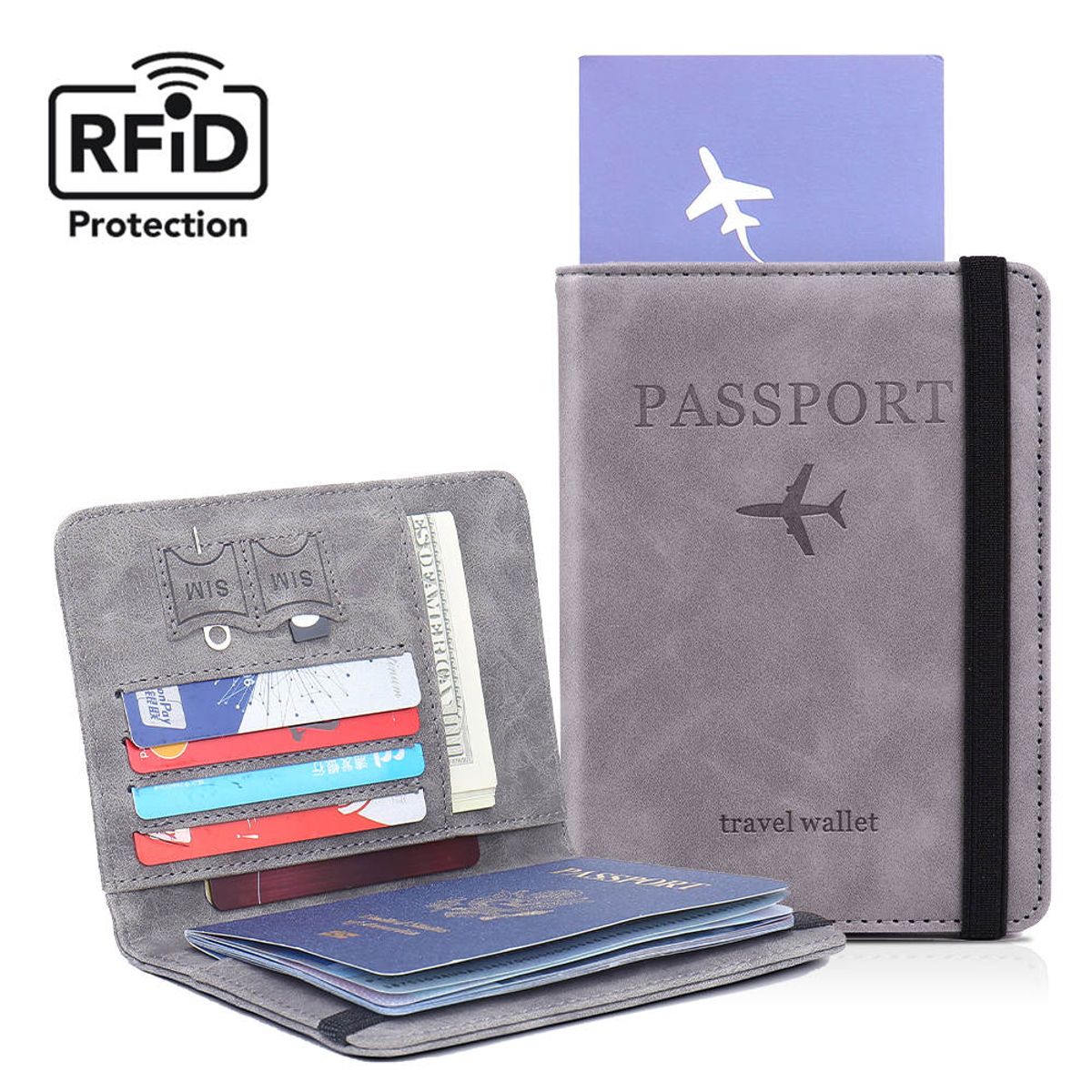 GENERICO - PORTA PASAPORTE TRAVEL WALLET  CARTERA BILLETERA