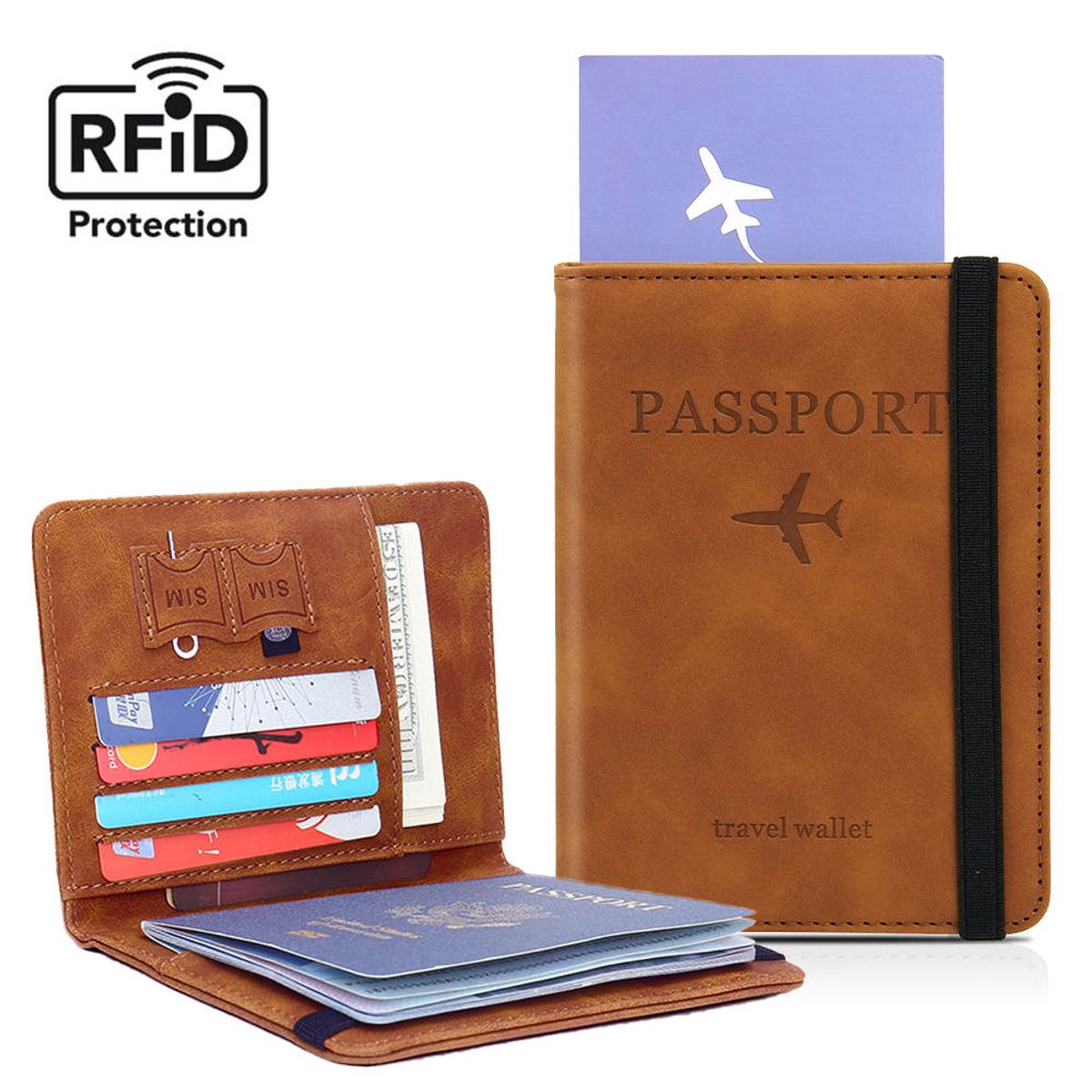 GENERICO - PORTA PASAPORTE TRAVEL WALLET  CARTERA BILLETERA
