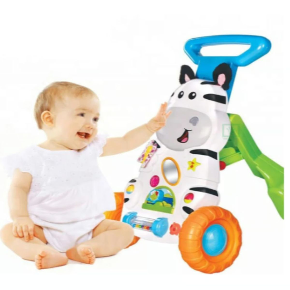 GENERICO - Caminador Musical 2 en 1 en Forma de Zebra