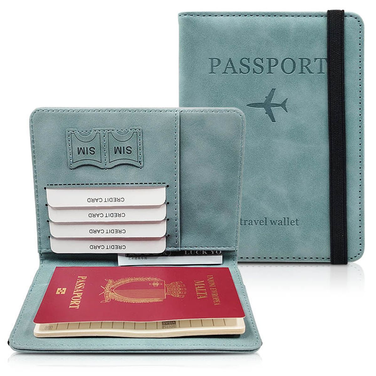 GENERICO - PORTA PASAPORTE TRAVEL WALLET  CARTERA BILLETERA