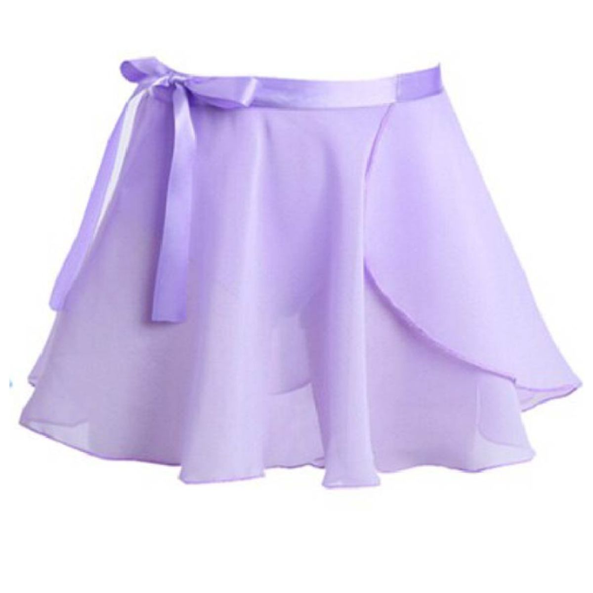 GENERICO - CONJUNTO TRAJE DE BALLET CON FALDA ENVOLVENTE MANGA LARGA- LILA