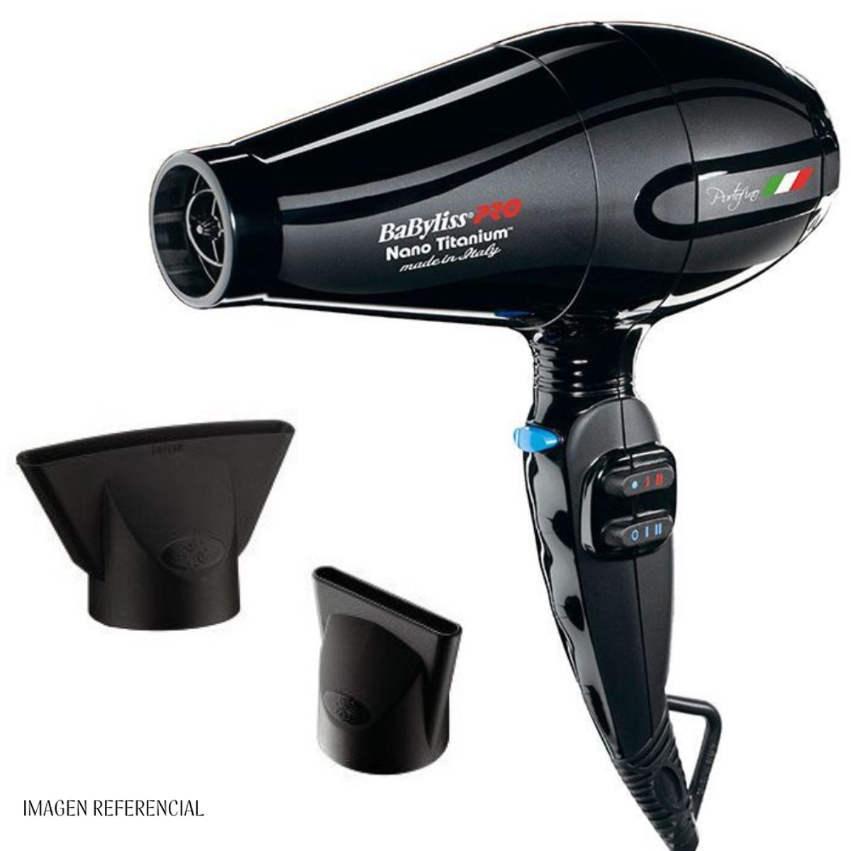 BABYLISS PRO - Secadora Profesional BabylissPro Portofino Negro- BNT6610NPE