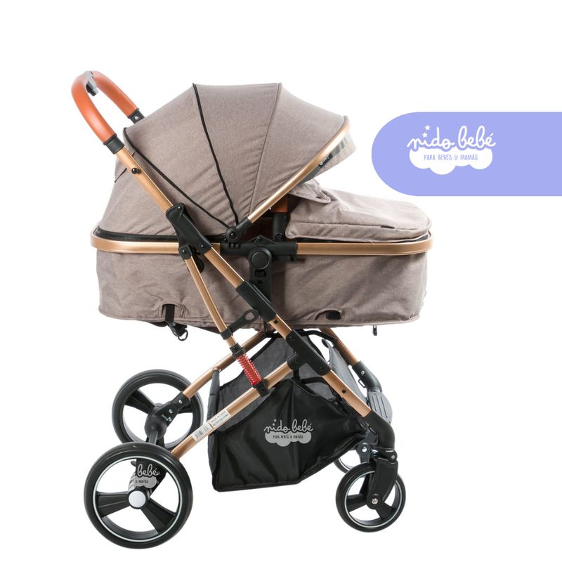 EBABY - Coche moisés Saturno Ebaby de bebé color Beige
