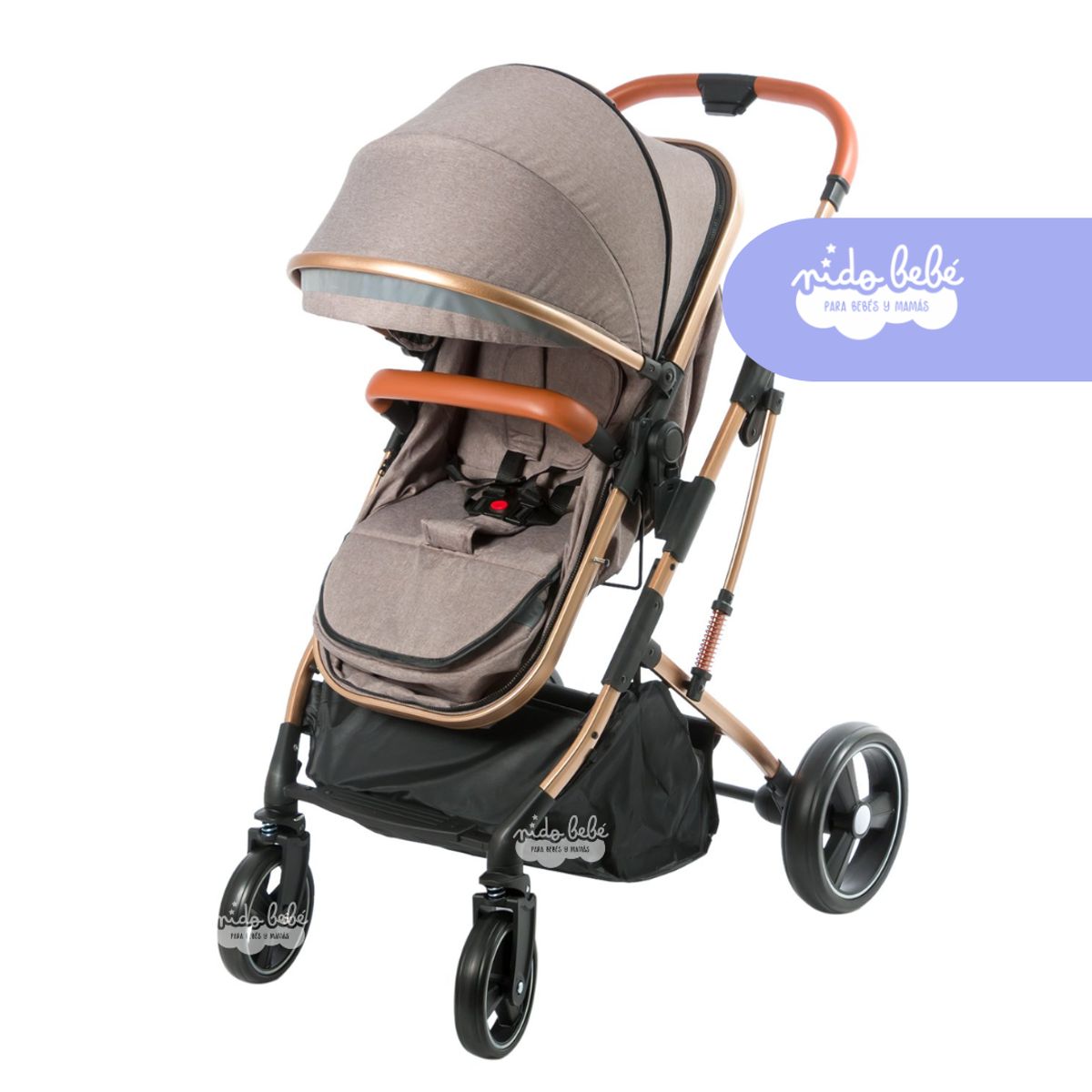 EBABY - Coche moisés Saturno Ebaby de bebé color Beige