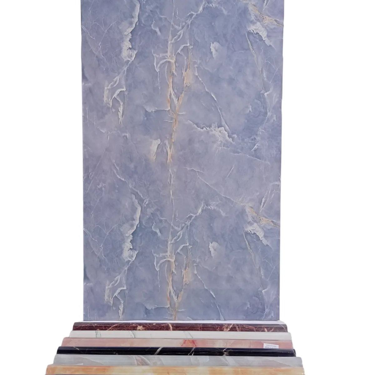 GENERICO - Papel Tapiz Autoadhesivo Azul Mármol 10 mts x 60 cm