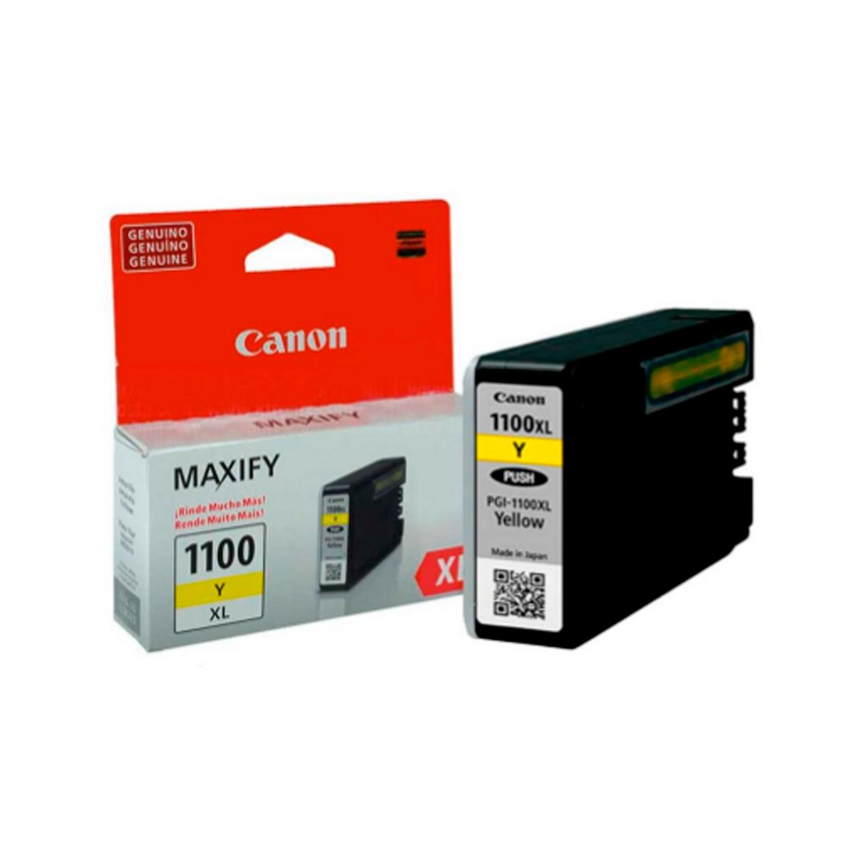 CANON - CARTUCHO CANON PGI-1100XL AMARILLO 1200 PAG, MB2010 P/N: PGI-1100XL