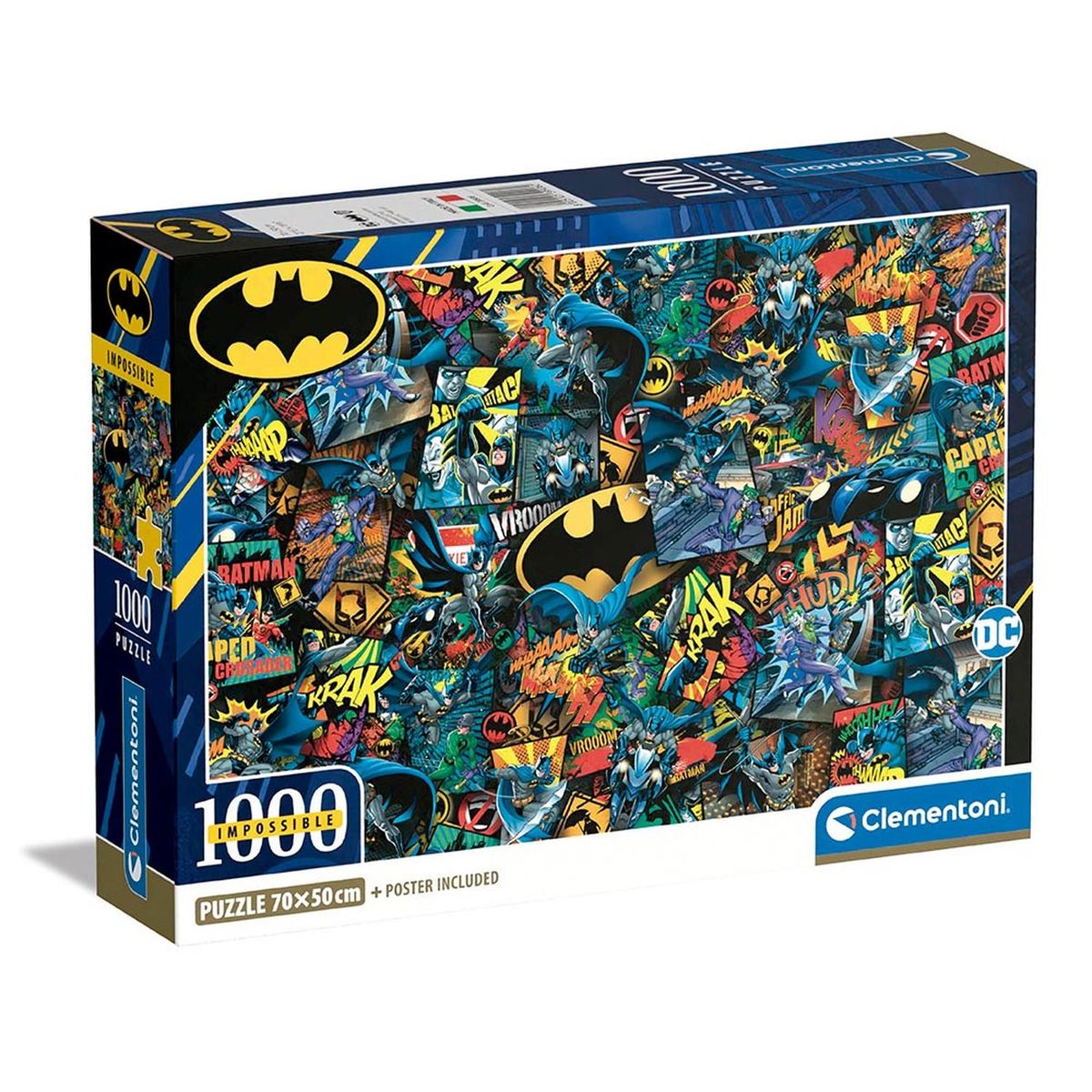 CLEMENTONI - CLEMENTONI ROMPECABEZAS 1000 PZAS. DC COMICS BATMAN