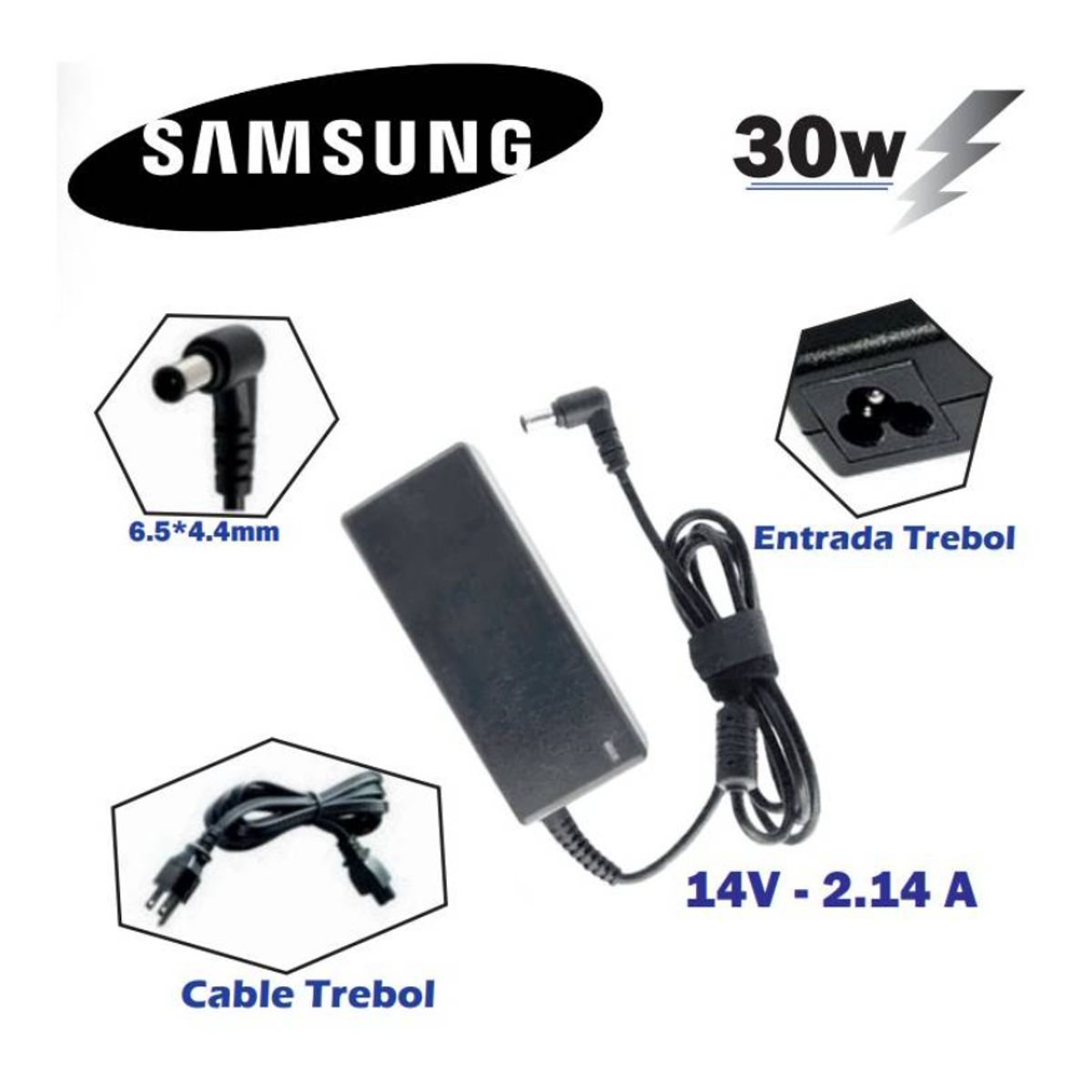 GENERICO - CARGADOR GENERICO SAMSUNG 14V 2.14A  30W