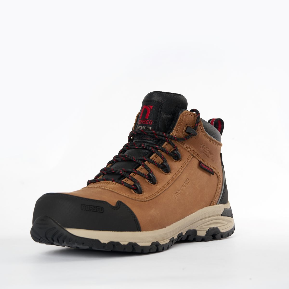 NORSEG - Bota de Seguridad Para Hombre Cuero Ns652 River Ct Marrón Norseg Safety NORSEG