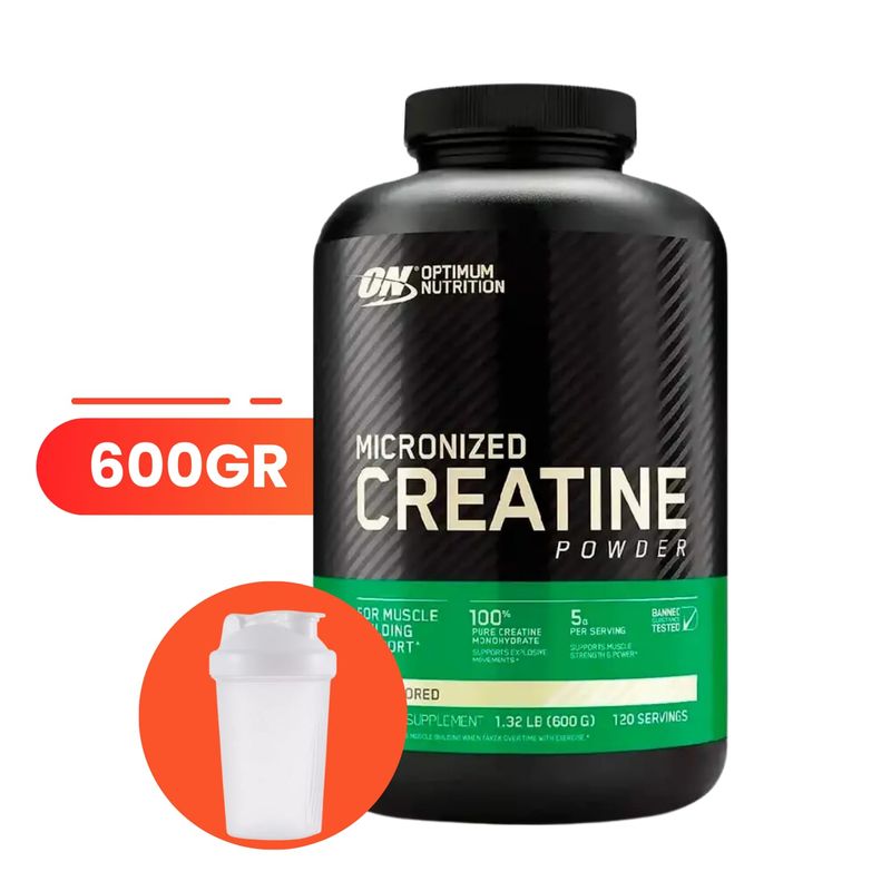 OPTIMUN NUTRITION - MICRONIZED CREATINE POWDER - OPTIMUM NUTRITION - 600G