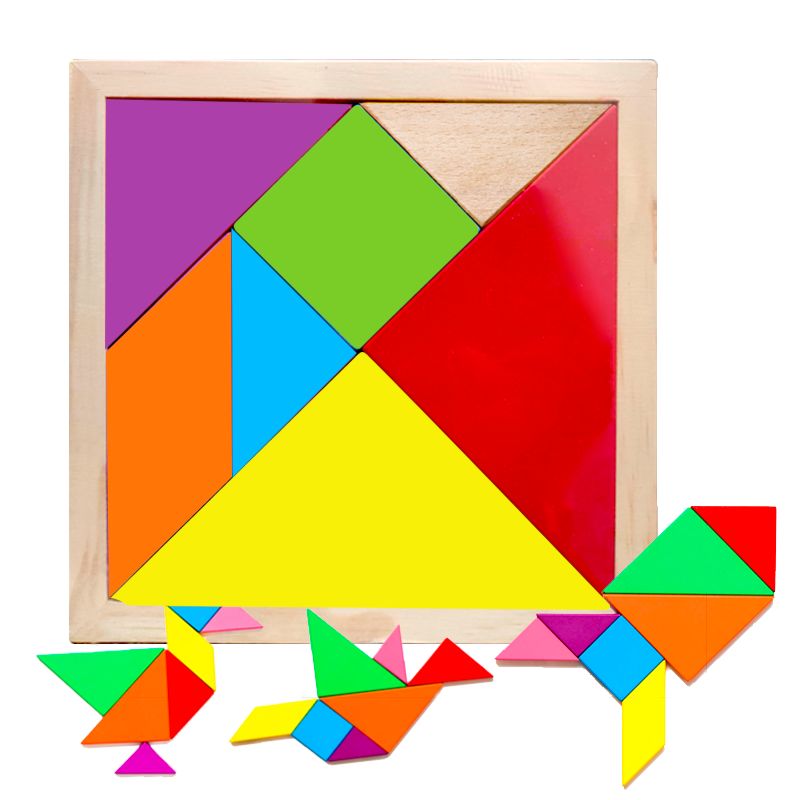 GENERICO - Tangram de Madera 20x20cm