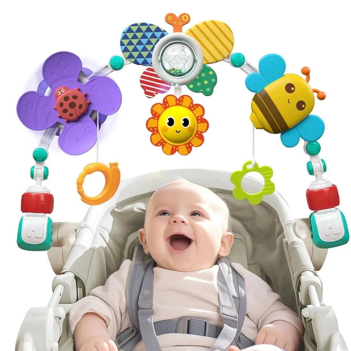 GENERICO - Arco Abejita de Coche Cuna y Silla comer Para Bebés